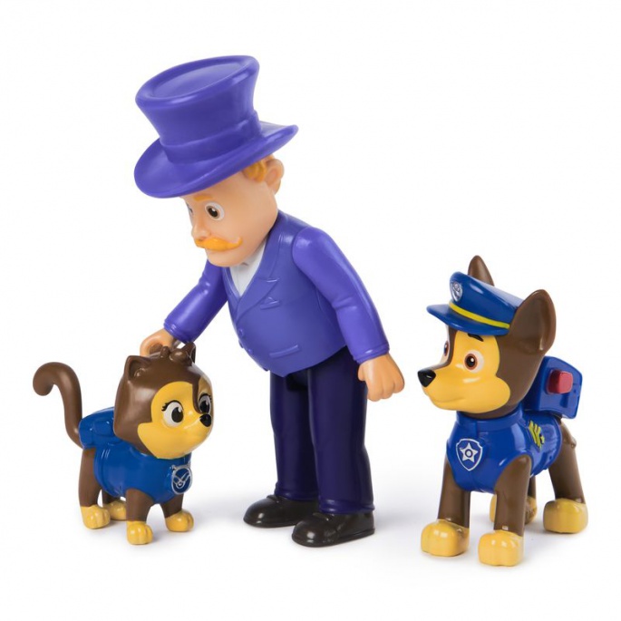 Paw Patrol δήμαρχος Χαμίντινγκερ με φιγούρα του Τσέις