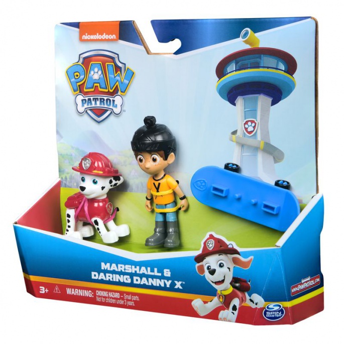 Paw Patrol ο γενναίος Ντάνι Χ με τη φιγούρα Μάρσαλ