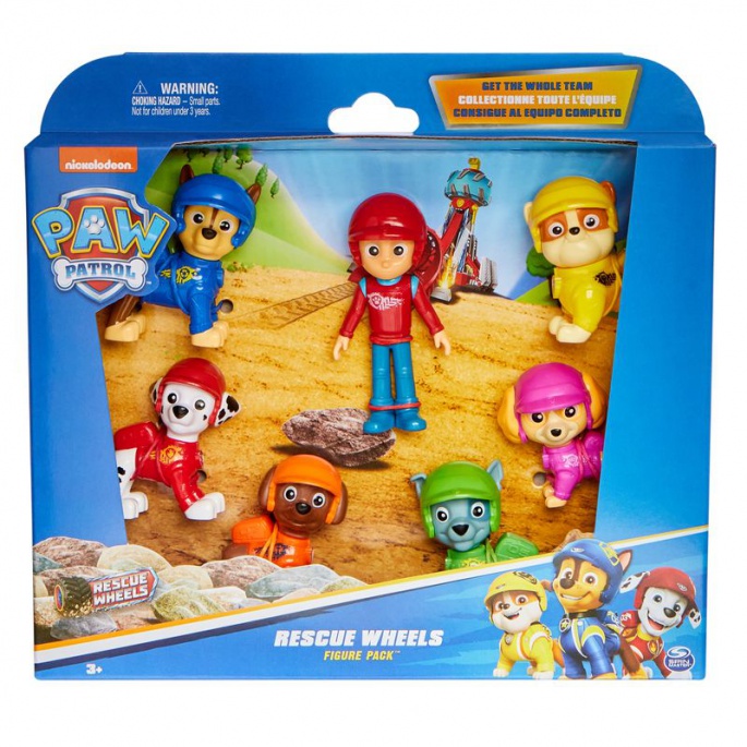 Πακέτο από φιγούρες Rescue Wheels στο Paw Patrol