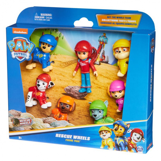 Πακέτο από φιγούρες Rescue Wheels στο Paw Patrol