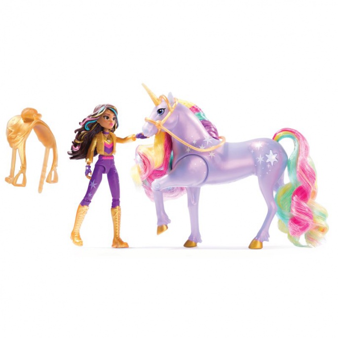 Unicorn Academy φωτεινός μονόκερος και φιγούρα Sophia & Wildstar 11 cm