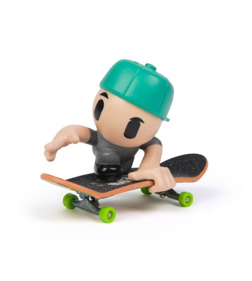 Tech Deck SK8 Crew fingerboard με φιγούρα πράσινο καπέλο με γείσο