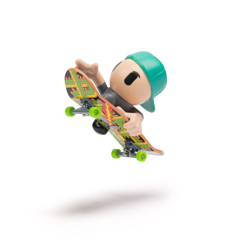 Tech Deck SK8 Crew fingerboard με φιγούρα πράσινο καπέλο με γείσο