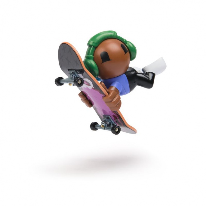 Tech Deck SK8 Crew fingerboard με φιγούρα πράσινα ακουστικά