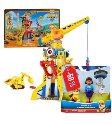 Πακέτο: Ραμπλ & Crew διαδραστικός γερανός 60 εκ + Goodway και Ραμπλ στη μισή τιμή