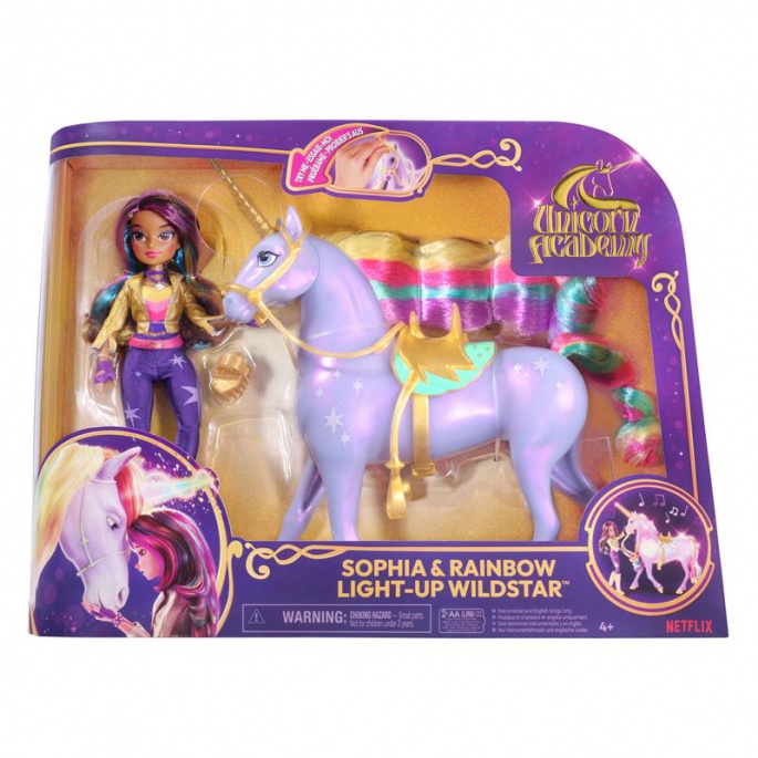 Unicorn Academy Wildstar 28 εκ. και Sophia 24 εκ. + Valentina και Cinder 11 εκ. για το ήμισυ