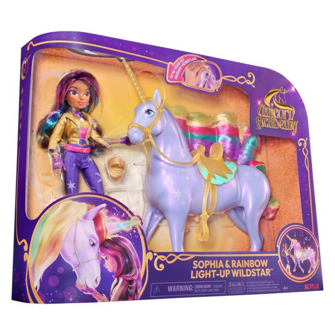 Unicorn Academy Wildstar 28 εκ. και Sophia 24 εκ. + Valentina και Cinder 11 εκ. για το ήμισυ
