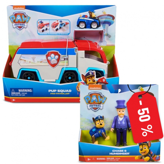Προνομιακό πακέτο: Σετ παιχνιδιού Paw Patrol Patroller mini δήμαρχος Humdinger για τη μισή τιμή