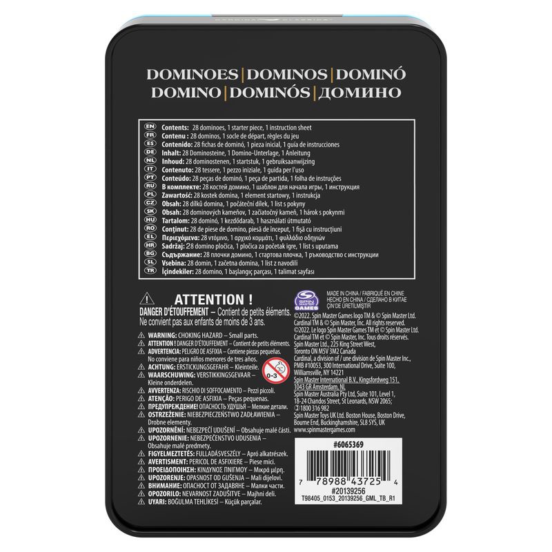 Spin Master Games ντόμινο σε μεταλλικό κουτί