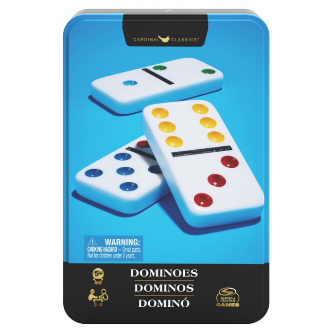 Spin Master Games ντόμινο σε μεταλλικό κουτί