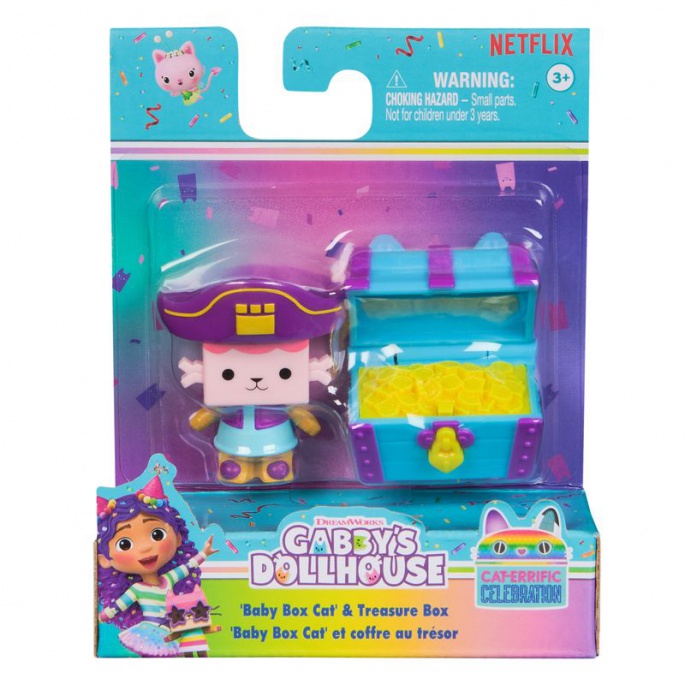 Gabby's Dollhouse, φιγούρα Baby Box Cat με πρόσθετο