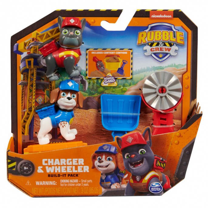Φιγούρες Charger και Wheeler με αξεσουάρ από την Rubble & Crew