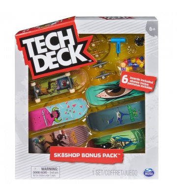 Tech Deck fingerboard 6τμχ με εξαρτήματα
