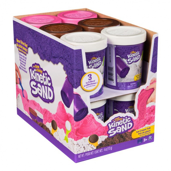 Kinetic Sand καφέ παγωτό σε σωλήνα