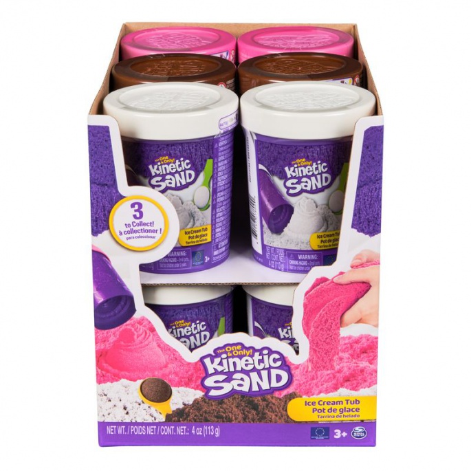 Kinetic Sand καφέ παγωτό σε σωλήνα