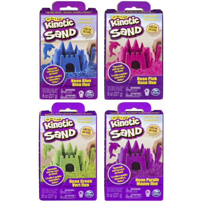 Kinetic Sand νεονέ μπλε άμμος