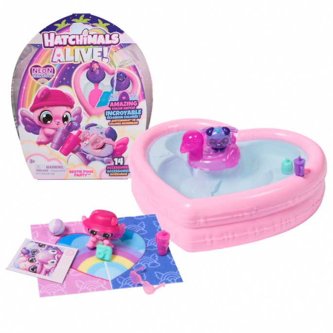 Hatchimals πάρτι πισίνας για ζώα
