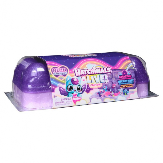 Hatchimals Νεον ουράνιο τόξο καρτόν ζώα