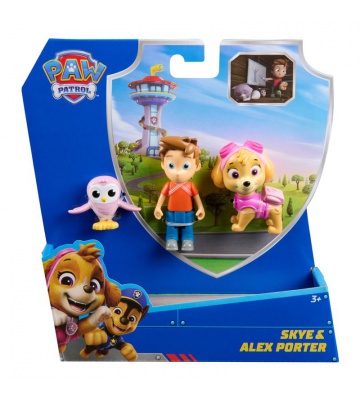 Paw Patrol φιγούρα Skye και Alex Porter