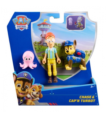 Φιγούρα Paw Patrol Chase και καπετάνιος Turbot