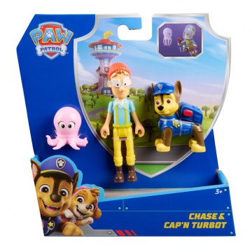 Φιγούρα Paw Patrol Chase και καπετάνιος Turbot