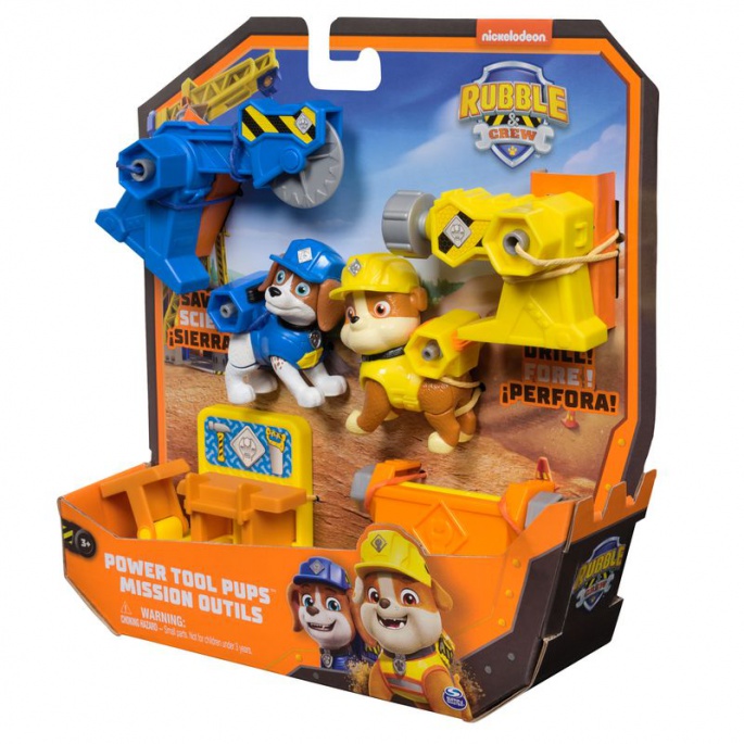 Rubble & Crew φιγούρα Rubble και Wheeler με εξοπλισμό