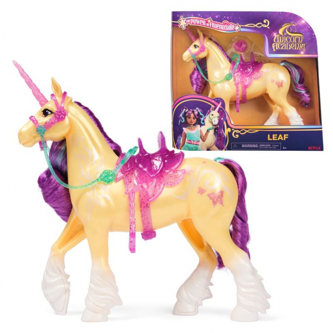 Unicorn Academy χτενιστό μονόκερος Leaf 24 εκ