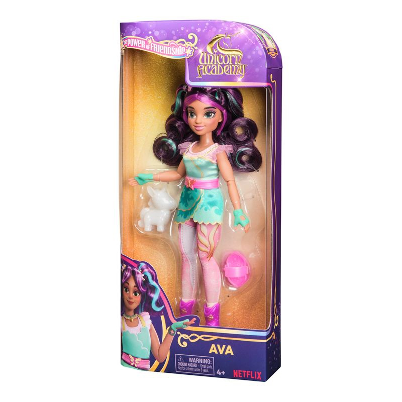 Κούκλα Ava από το Unicorn Academy με μωρό μονόκερο 24 cm