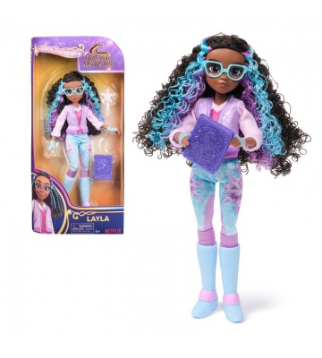 Κούκλα Layla Unicorn Academy με βιβλίο 24 εκ.
