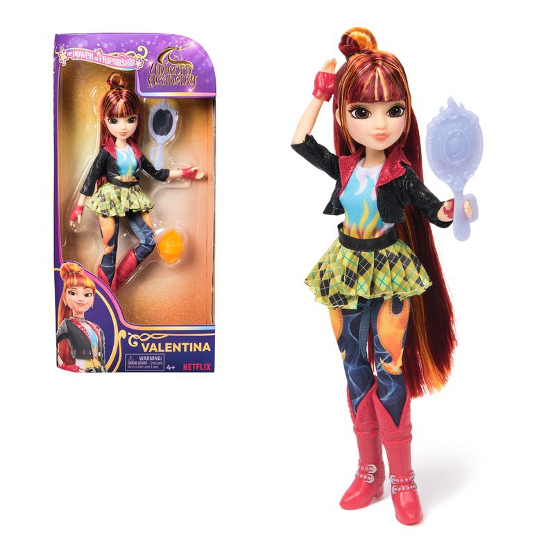 Unicorn Academy κούκλα Βαλεντίνα με καθρέφτη 24 εκ.