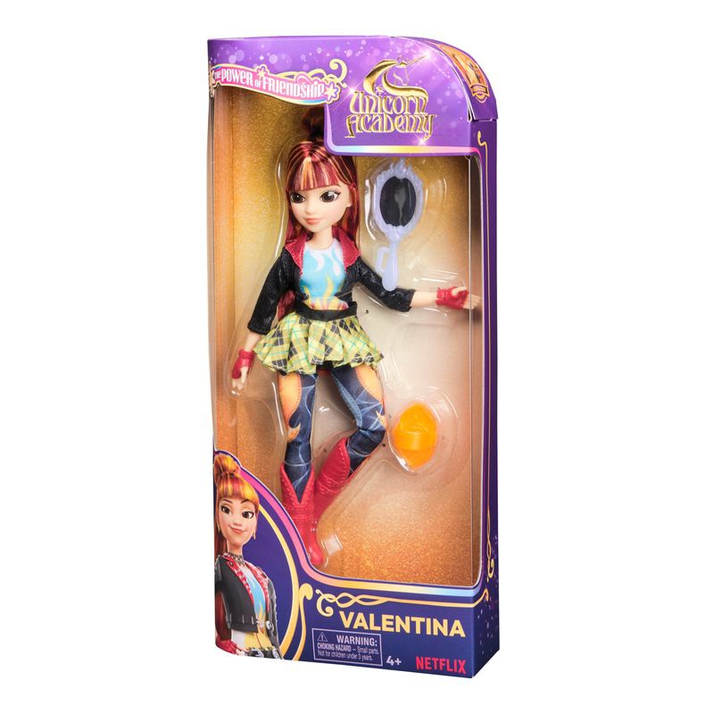 Unicorn Academy κούκλα Βαλεντίνα με καθρέφτη 24 εκ.