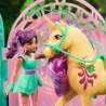 Unicorn Academy μικρός στάβλος με κούκλα Ava και μονόκερο Leaf που αλλάζει χρώματα