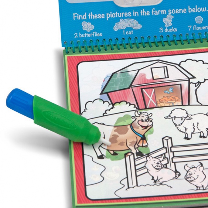Melissa & Doug Water WOW Ζωγραφική με Νερό - Ζώα