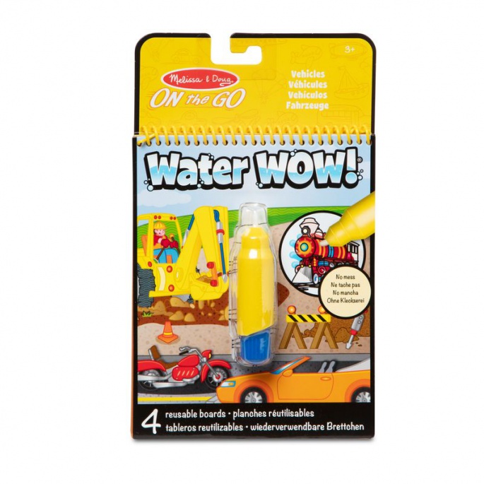 Melissa & Doug Water WOW Οχήματα με μαγικό νερό