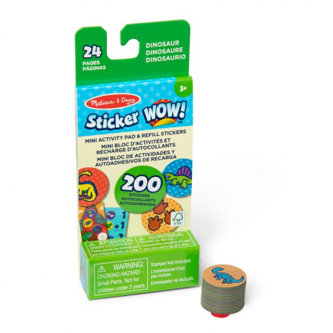 Melissa & Doug Sticker WOW αυτοκόλλητα με θέμα δεινόσαυροι