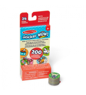 Melissa & Doug Sticker WOW Ανανέωση Αυτοκόλλητων με Ζώα