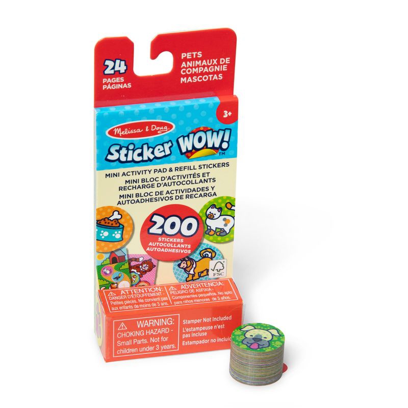 Melissa & Doug Sticker WOW Ανανέωση Αυτοκόλλητων με Ζώα