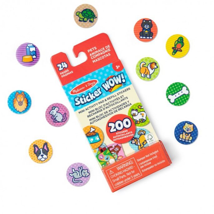 Melissa & Doug Sticker WOW Ανανέωση Αυτοκόλλητων με Ζώα