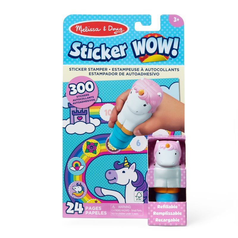 Melissa & Doug Sticker WOW αυτοκόλλητα μονόκεροι