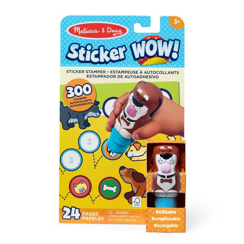 Melissa & Doug Sticker WOW αυτοκόλλητα σκυλάκια