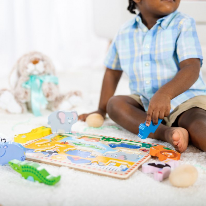 Melissa & Doug ξύλινο παζλ ζωάκια του ζωολογικού κήπου