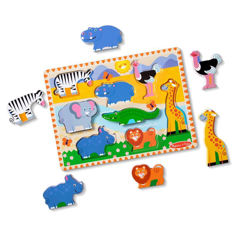 Melissa & Doug ξύλινο παζλ ζωάκια του ζωολογικού κήπου