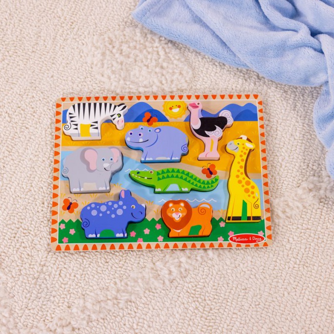 Melissa & Doug ξύλινο παζλ ζωάκια του ζωολογικού κήπου