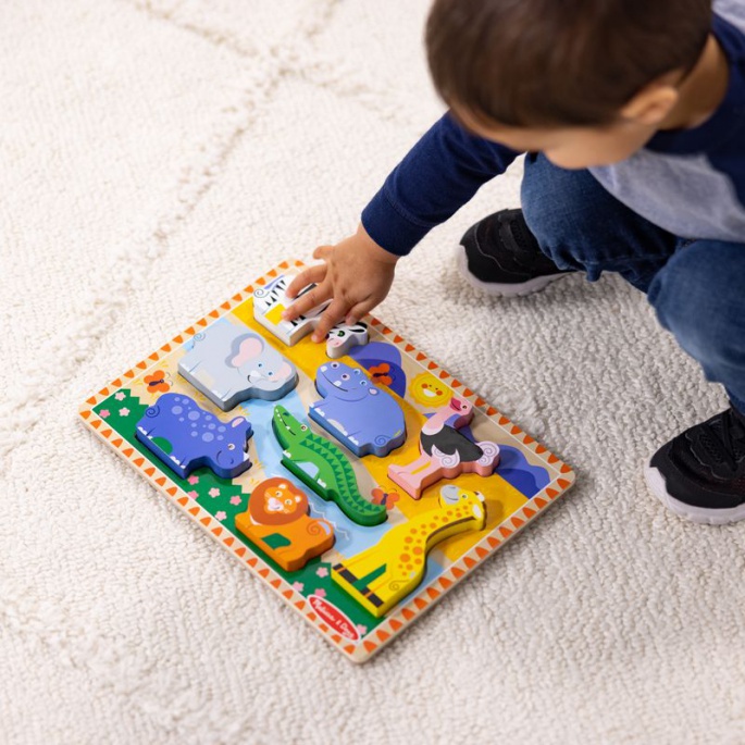 Melissa & Doug ξύλινο παζλ ζωάκια του ζωολογικού κήπου