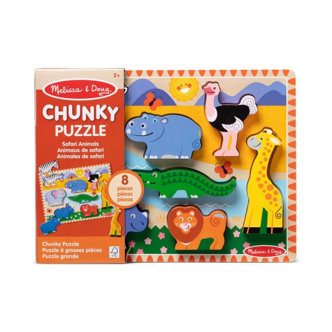 Melissa & Doug ξύλινο παζλ ζωάκια του ζωολογικού κήπου