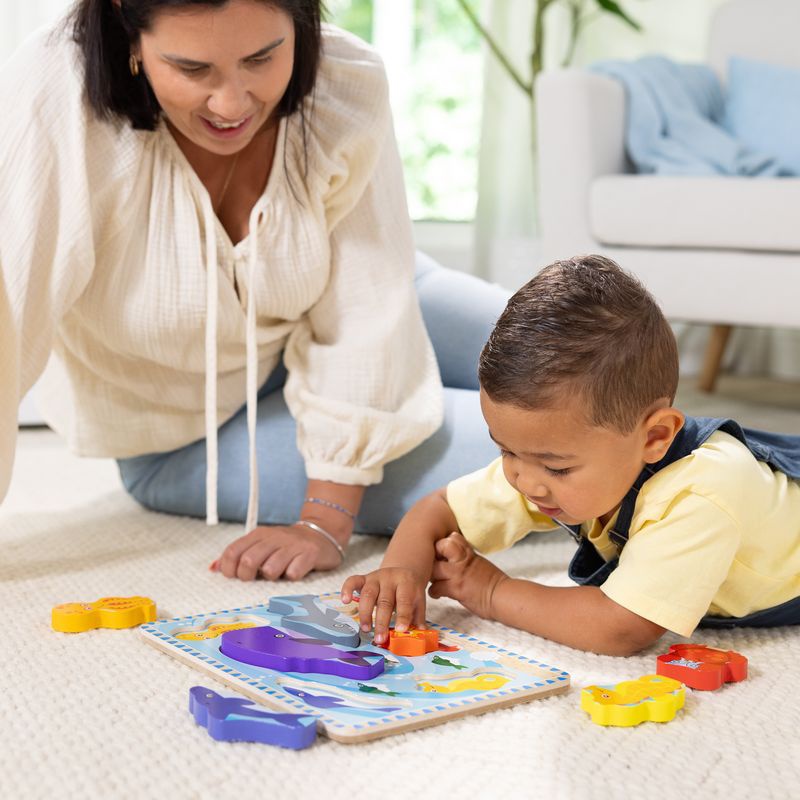 Ξύλινο παζλ θαλάσσια ζώα Melissa & Doug