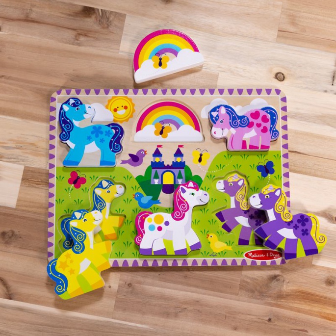 Melissa & Doug ξύλινο παζλ μονόκεροι