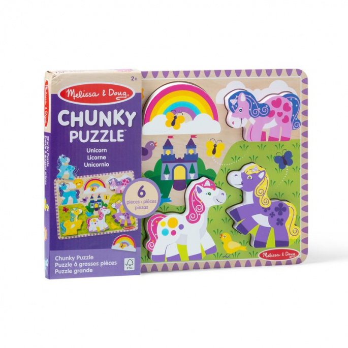 Melissa & Doug ξύλινο παζλ μονόκεροι