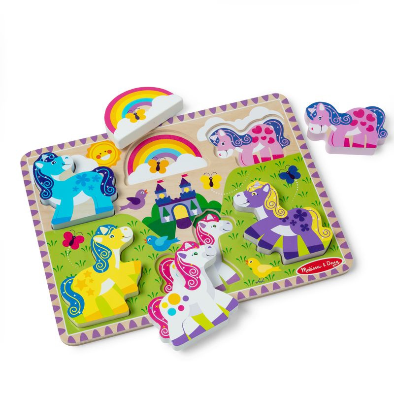 Melissa & Doug ξύλινο παζλ μονόκεροι