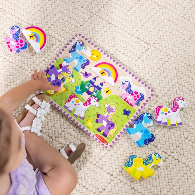 Melissa & Doug ξύλινο παζλ μονόκεροι